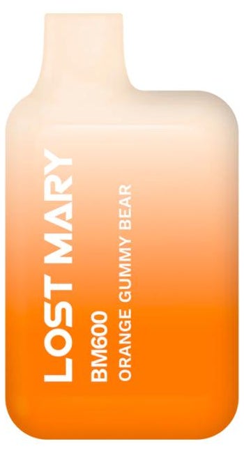 Orange Gummy Bear Lost Mary BM600 in orange