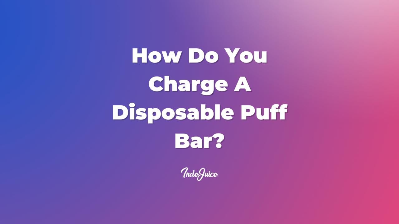 how to recharge puff bar plus
