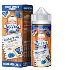Nannas Secrets Blueberry Jam On Toast Shortfill E-Liquid