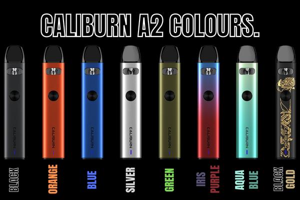 image showing 8 different caliburn A2 colours