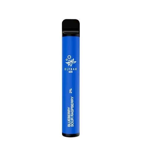 Elf Bar 600 BlueBerry Sour Raspberry Disposable Vape - Free Delivery