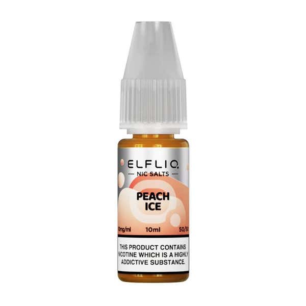 Peach Ice Nicotine Salt by Elfliq Elf Bar
