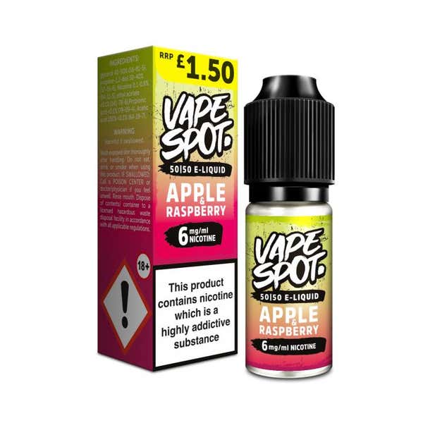 Raspberry & Apple Regular 10ml by Vape Spot