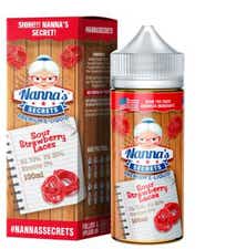 Nannas Secrets Sour Strawberry Laces Shortfill E-Liquid