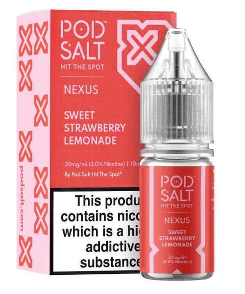 Sweet Strawberry Lemonade Nicotine Salt by Pod Salt