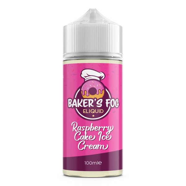 Raspberry Cake Ice Cream Shortfill by Bakers Fog
