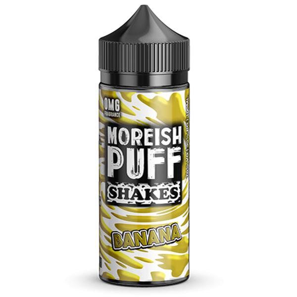 Moreish Puff Banana Shakes 25ml, 50ml  100ml Shortfill E-Liquid From  £5.99 with Free Nic Shot Free Delivery