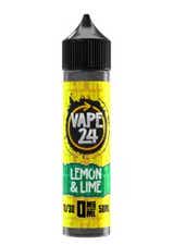Vape 24 Lemon & Lime Menthol Shortfill E-Liquid