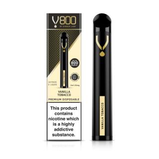 V800 By Dinner Lady Vanilla Tobacco Disposable Vape