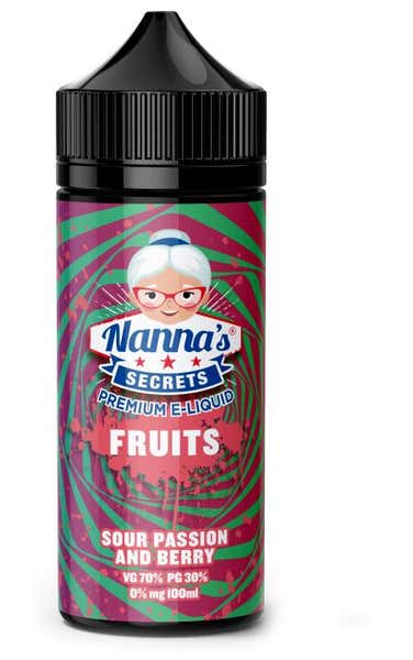 Sour Passion Berry Shortfill by Nannas Secrets