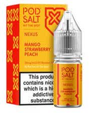Pod Salt Mango Strawberry Peach Nicotine Salt E-Liquid