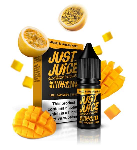 Mango & Passion Fruit Nicotine Salt by Just Juice