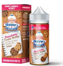 Nannas Secrets Strawberry Cookie Butter Shortfill E-Liquid
