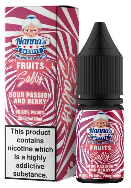 Sour Passion Berry Nicotine Salt by Nannas Secrets