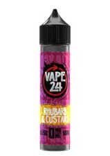 Vape 24 Rhubarb & Custard Shortfill E-Liquid