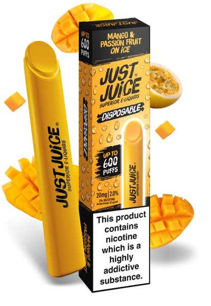 Mango & Passion Fruit On Ice Disposable by Just Juice