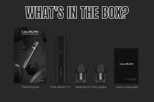 image showing Caliburn A2 box contents