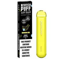 Moreish Puff Air Bar Banana Ice Disposable Vape