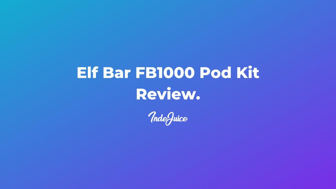 Elf Bar FB1000 review intro image
