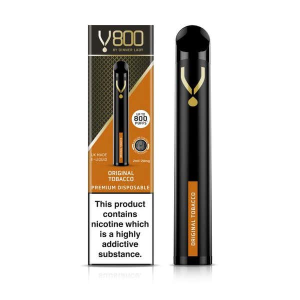 Original Tobacco Disposable by V800 By Dinner Lady