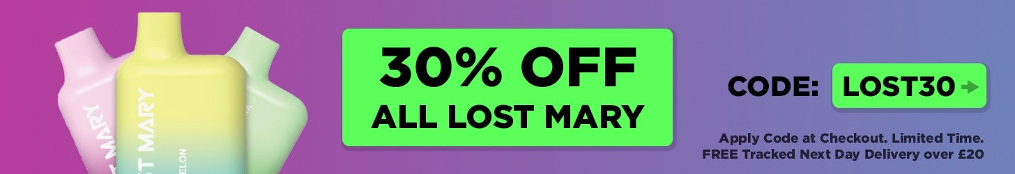 30 percent off Lost Mary Vapes