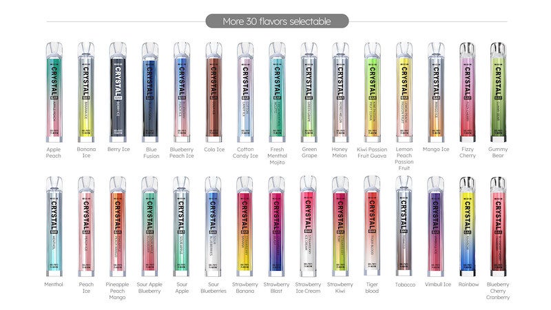 Crystal Bars Flavours Selection